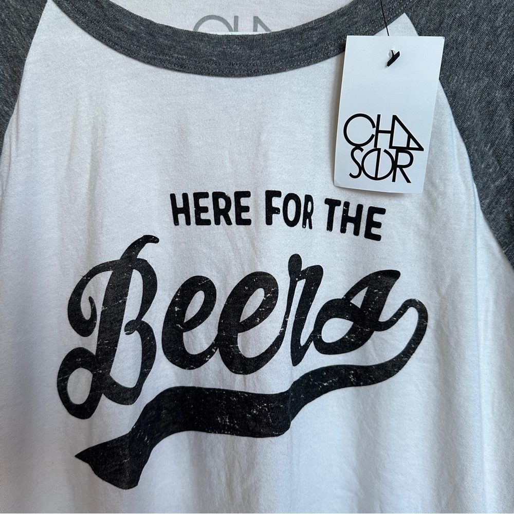 Chaser Jersey Here for the Beers Unisex L